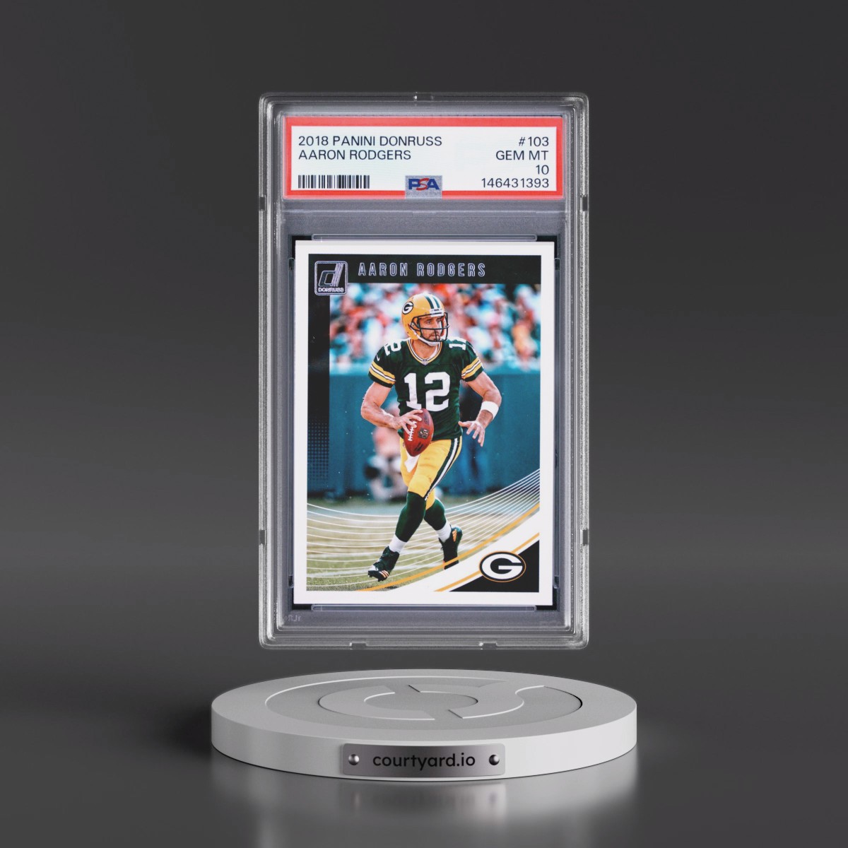 2018 Panini Donruss #103 Aaron Rodgers (PSA 10 GEM MINT)