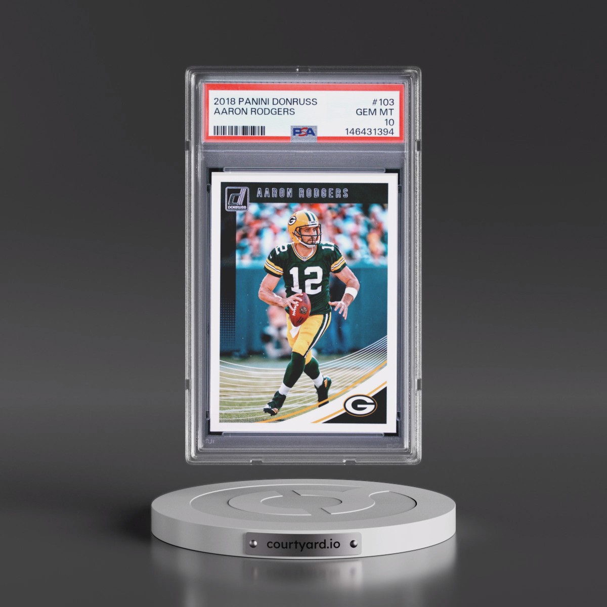 2018 Panini Donruss #103 Aaron Rodgers (PSA 10 GEM MINT)