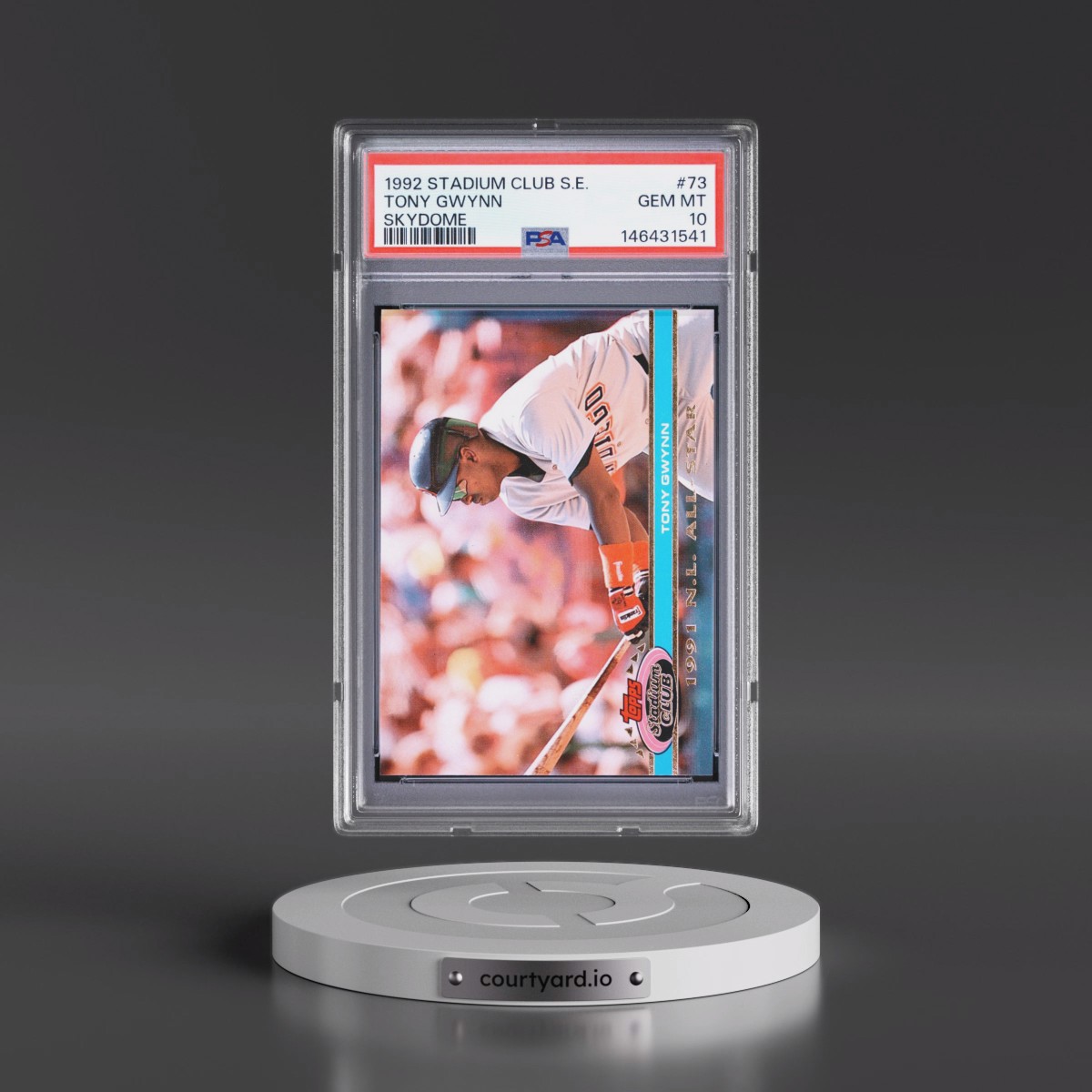 1992 Stadium Club S.E. Skydome #73 Tony Gwynn (PSA 10 GEM MINT)