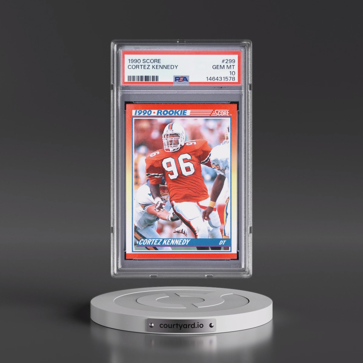 1990 Score #299 Cortez Kennedy (PSA 10 GEM MINT)