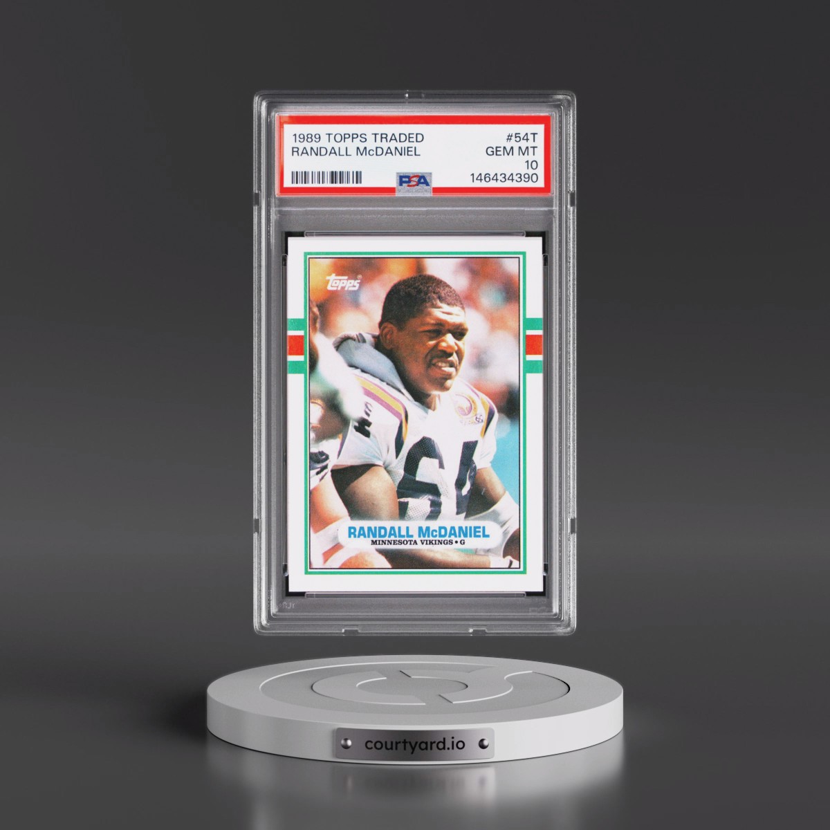 1989 Topps Traded #54T Randall McDaniel (PSA 10 GEM MINT)
