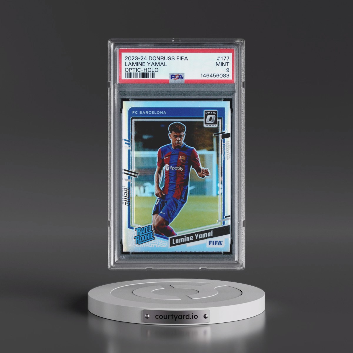 2023 Panini Donruss FIFA Lamine Yamal - Optic-Holo #177 PSA 9