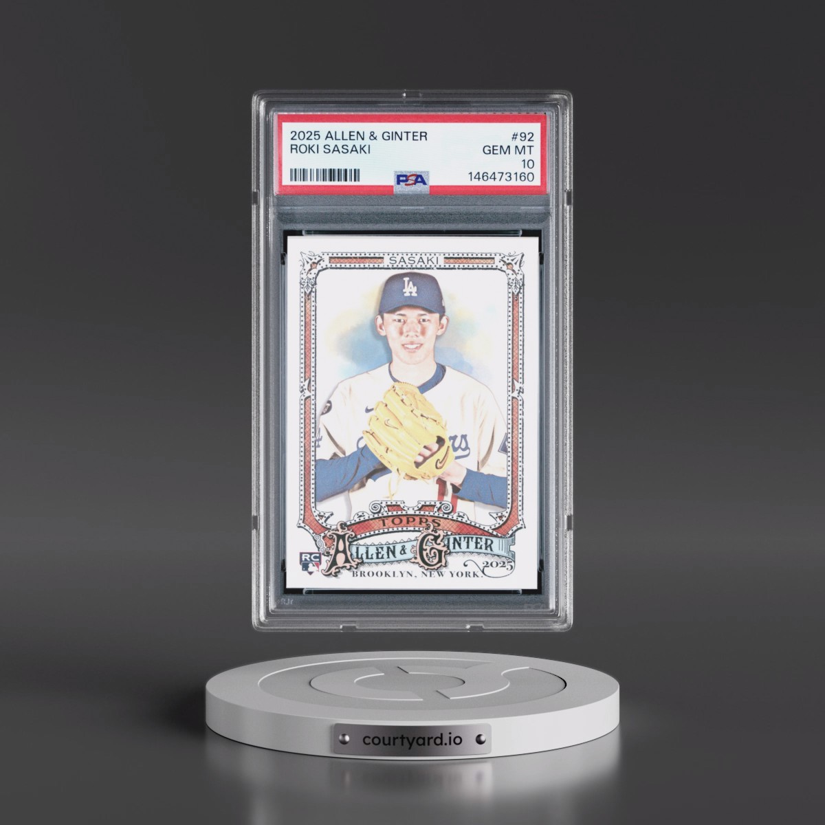 2025 Topps Allen & Ginter #92 Roki Sasaki (PSA 10 GEM MINT)