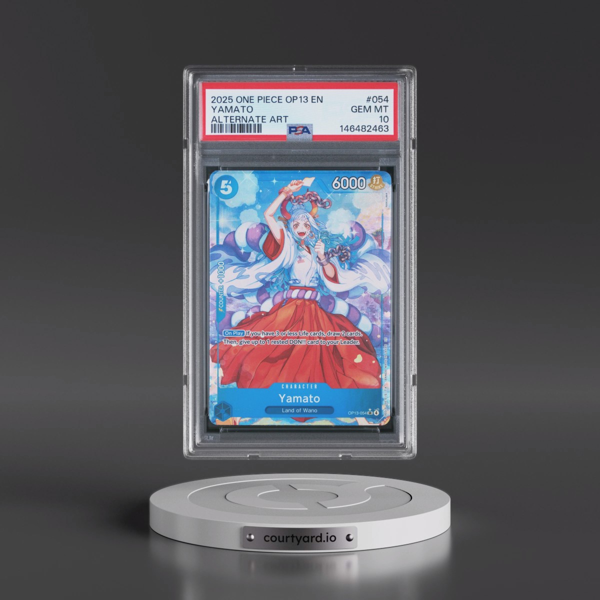 2025 One Piece OP13-Carrying on His Will #054 Yamato - Alternate Art (PSA 10 GEM MINT)