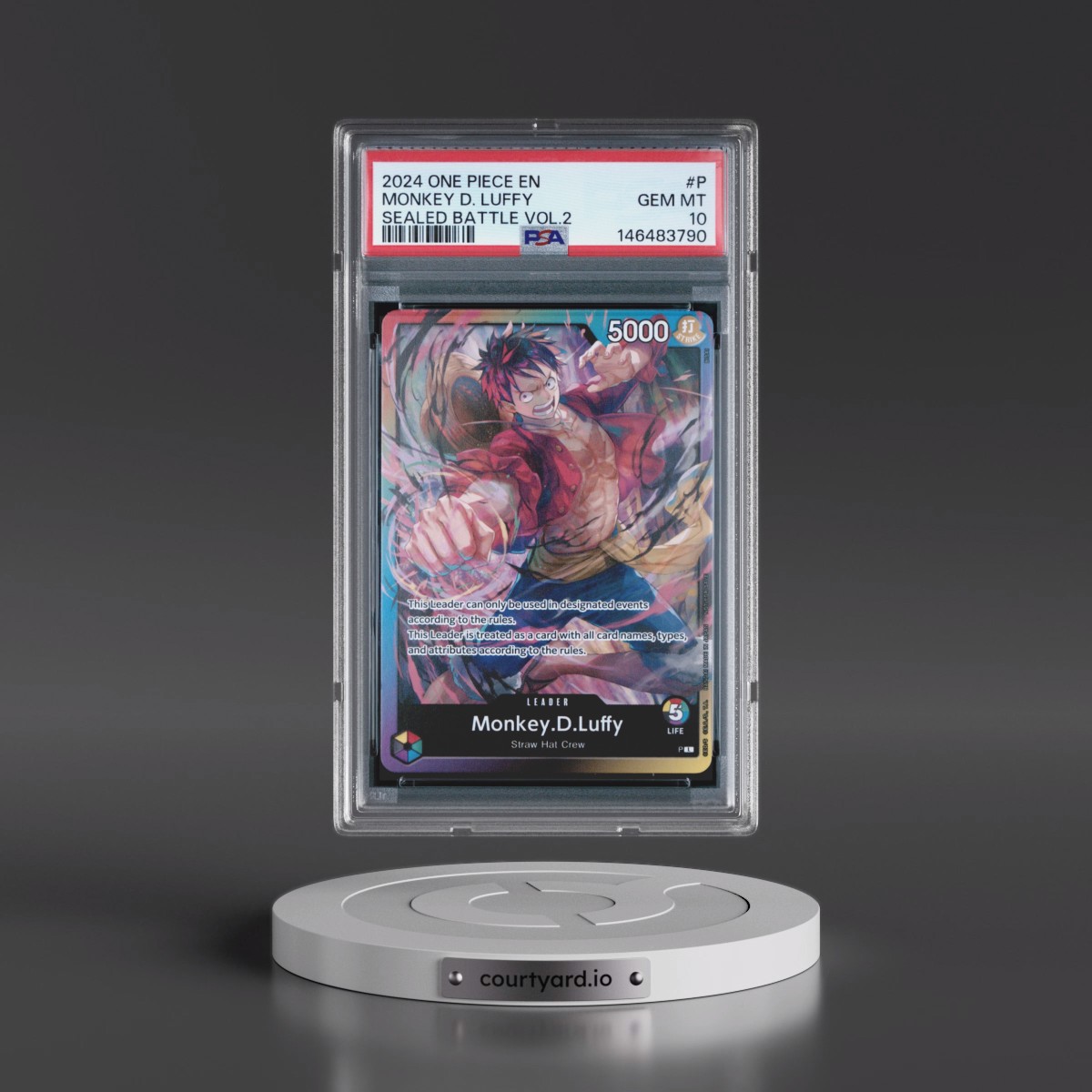 2024 One Piece Promos #P Monkey D. Luffy - Sealed Battle Vol.2 (PSA 10 GEM MINT)