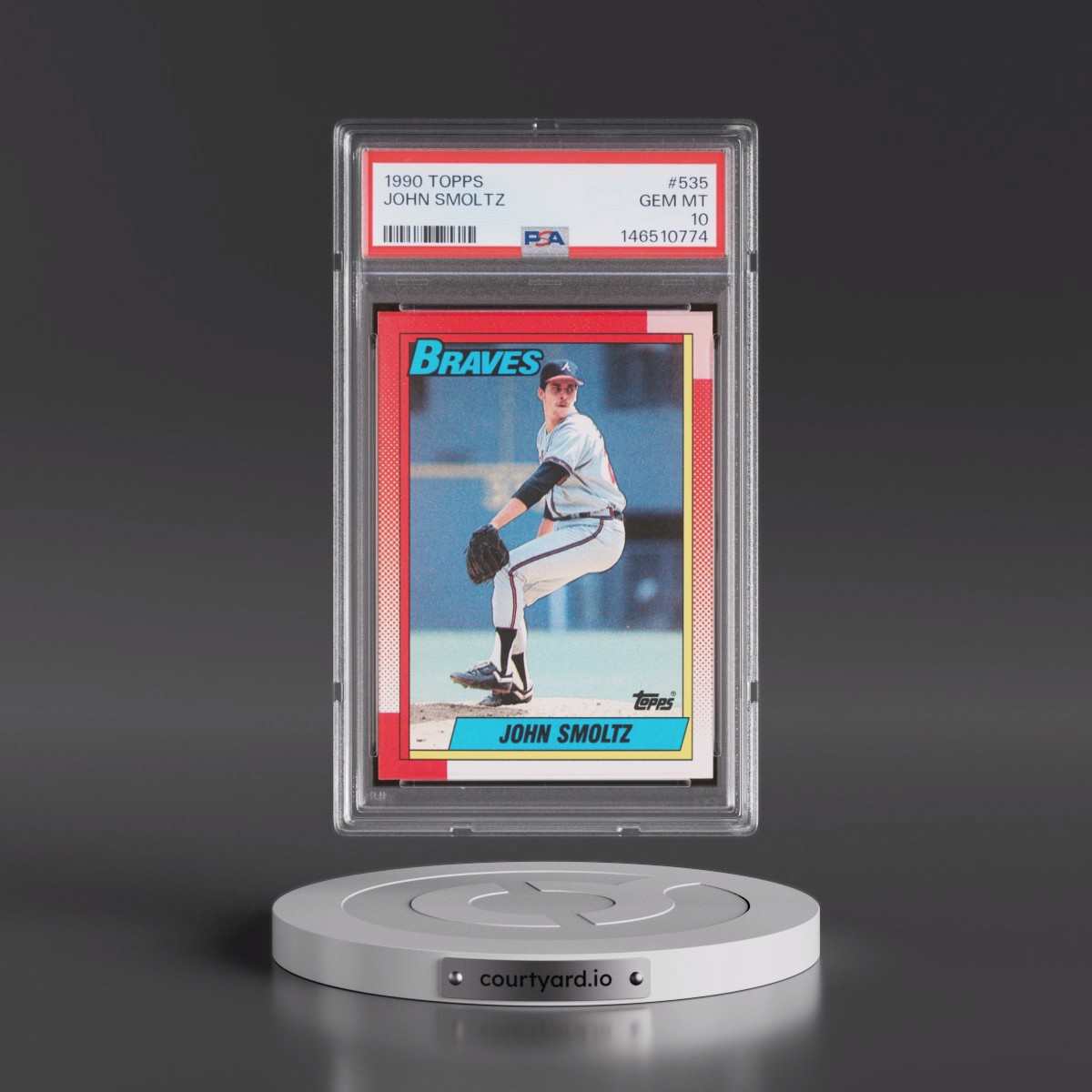 1990 Topps #535 John Smoltz (PSA 10 GEM MINT)
