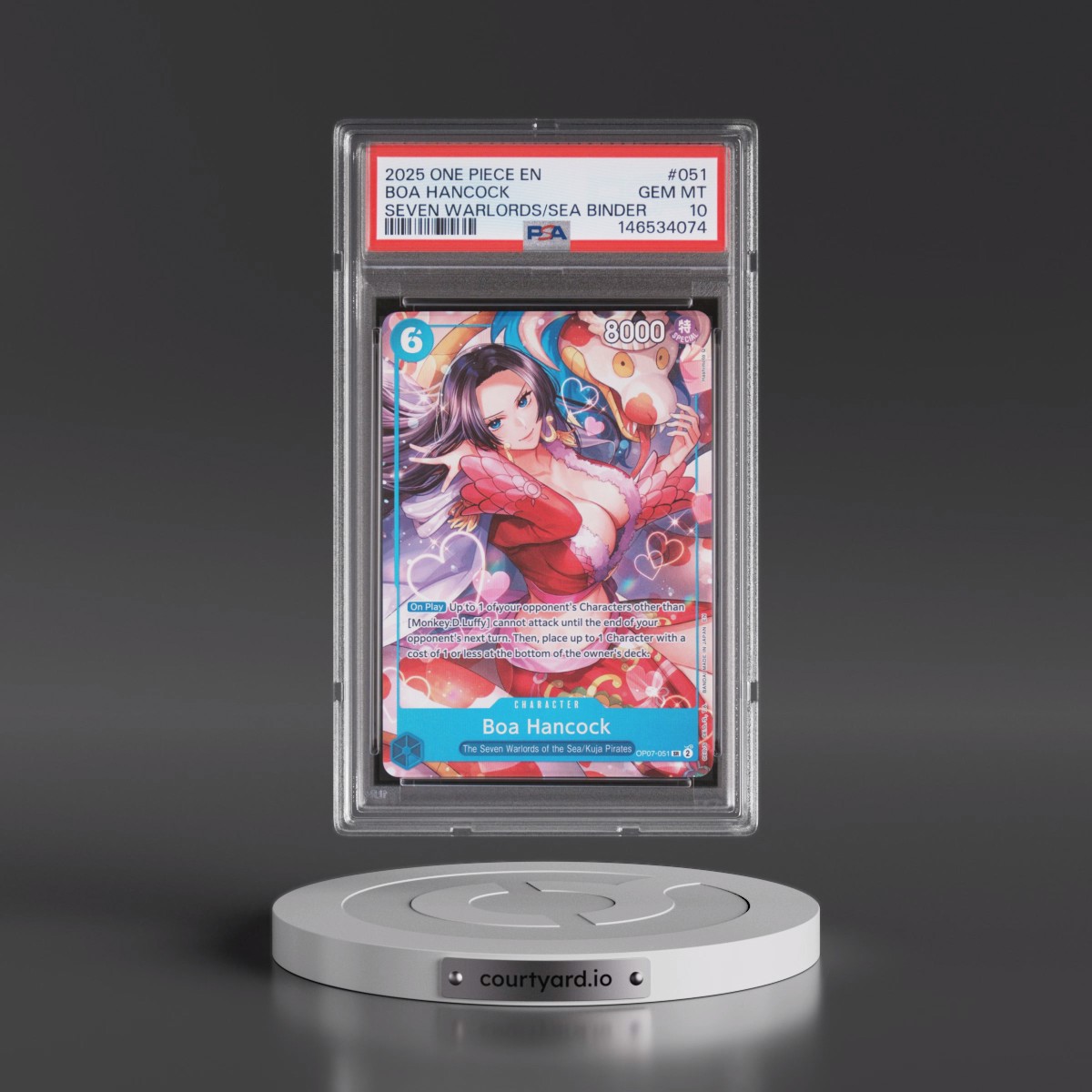 2025 One Piece Seven Warlords of the Sea Binder Set #051 Boa Hancock (PSA 10 GEM MINT)