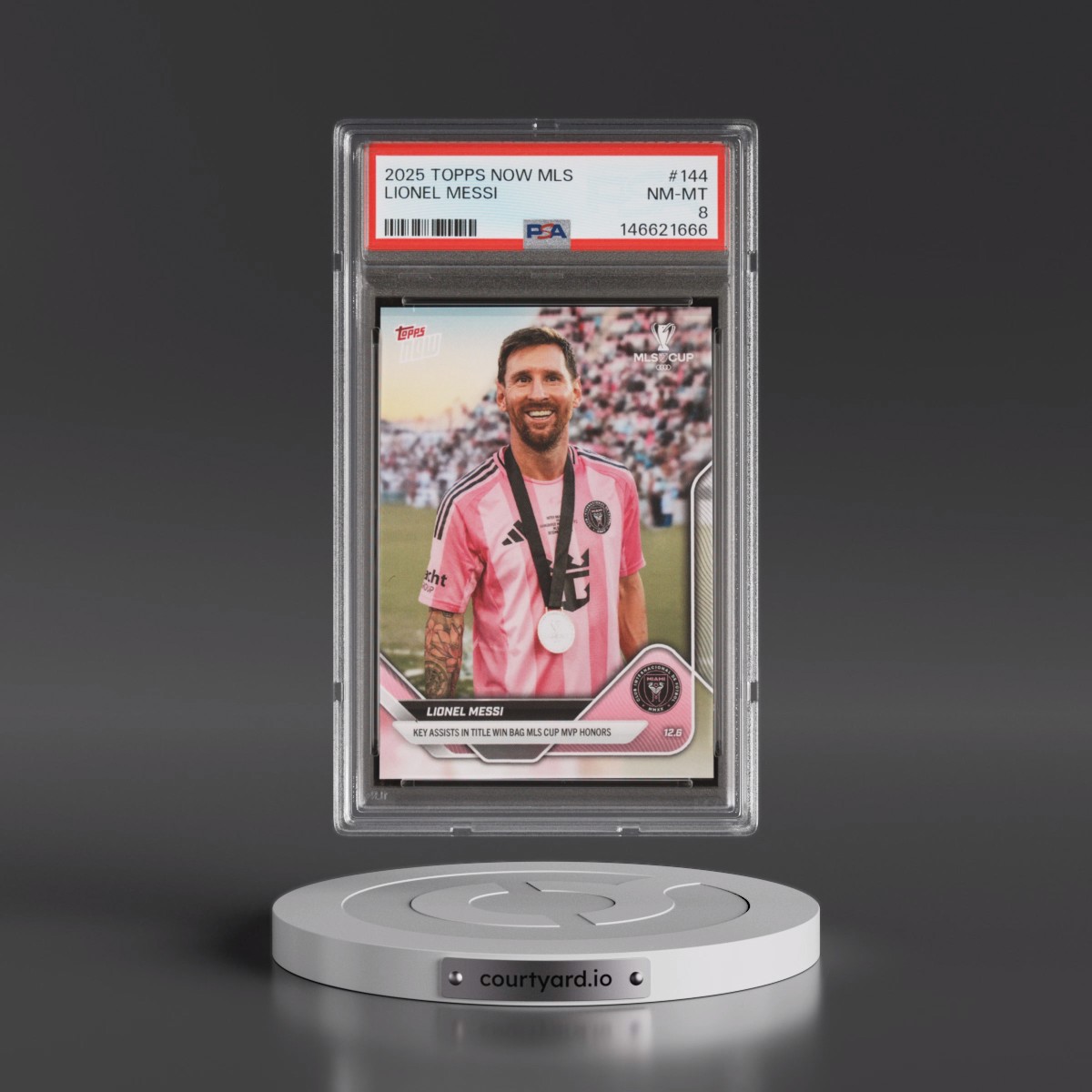 2025 Topps Now MLS #144 Lionel Messi (PSA 8 NM-MT)