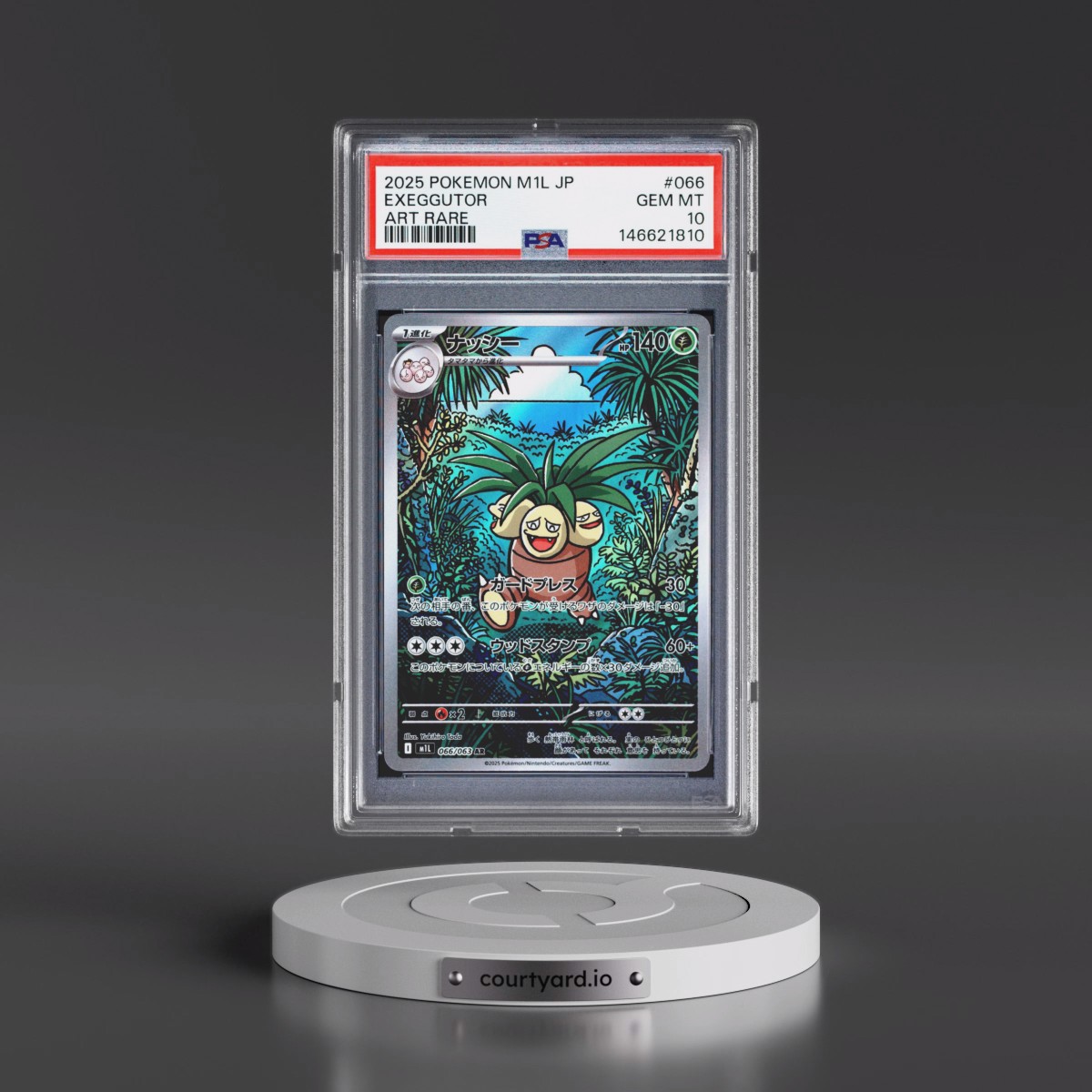 2025 Pokémon M1l-Mega Brave #066 Exeggutor - Art Rare (PSA 10 GEM MINT)
