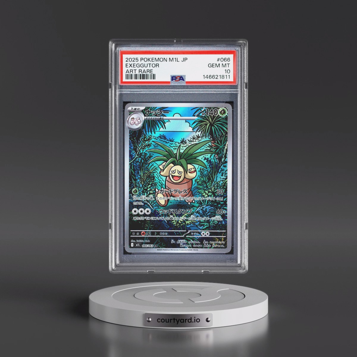 2025 Pokémon M1l-Mega Brave #066 Exeggutor - Art Rare (PSA 10 GEM MINT)
