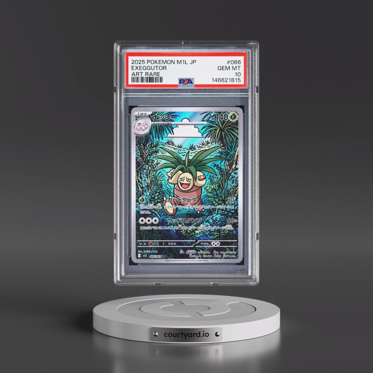 2025 Pokémon M1l-Mega Brave #066 Exeggutor - Art Rare (PSA 10 GEM MINT)