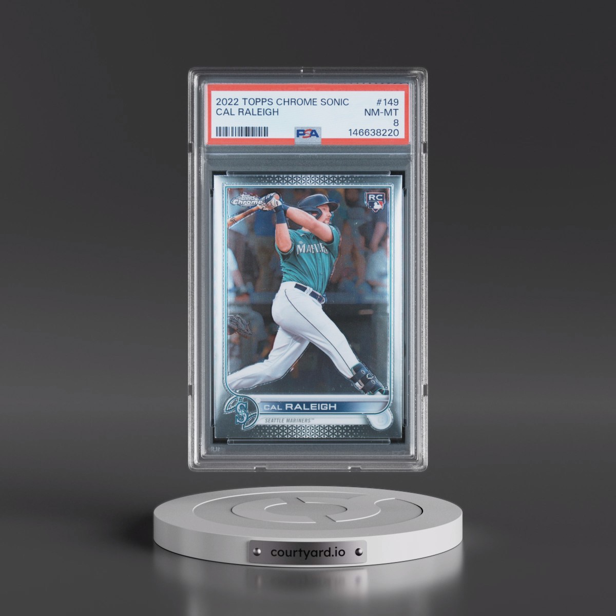 2022 Topps Chrome Sonic #149 Cal Raleigh (PSA 8 NM-MT)