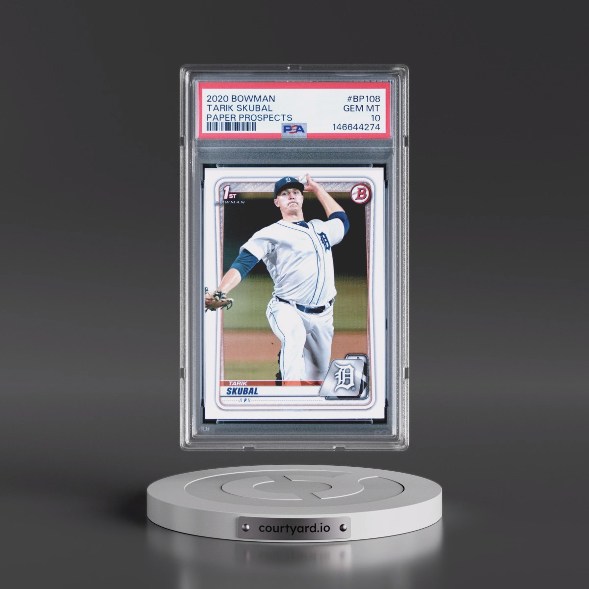 2020 Bowman Paper Prospects #BP108 Tarik Skubal (PSA 10 GEM MINT)