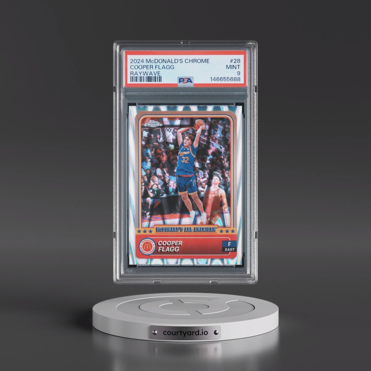 2024 Topps Chrome McDonald's All American #28 Cooper Flagg - Raywave (PSA 9 MINT)