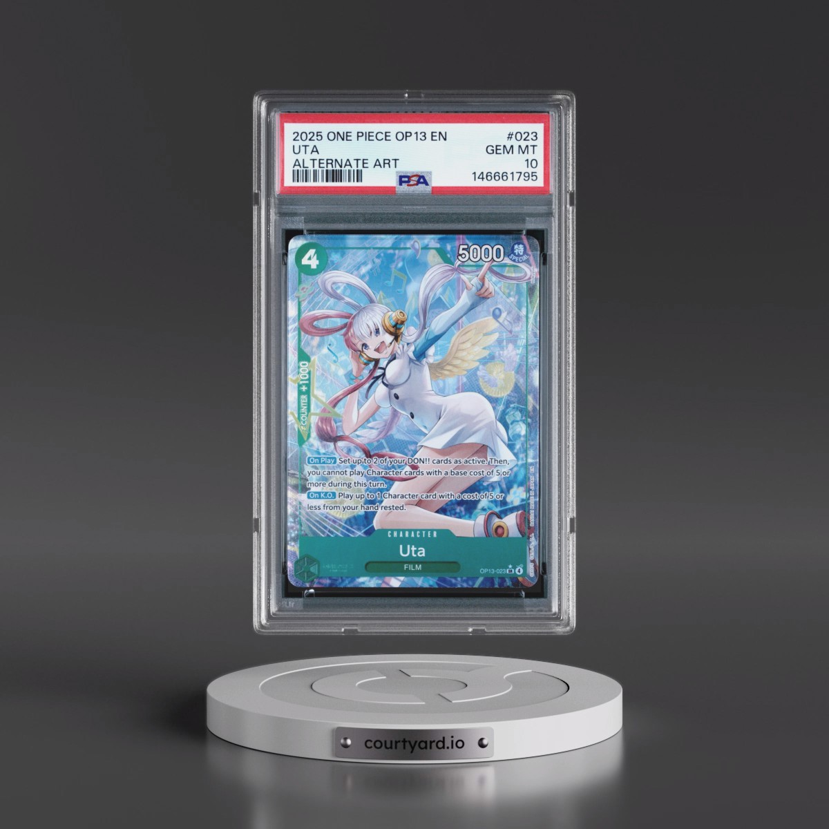 2025 One Piece OP13-Carrying on His Will #023 Uta - Alternate Art (PSA 10 GEM MINT)