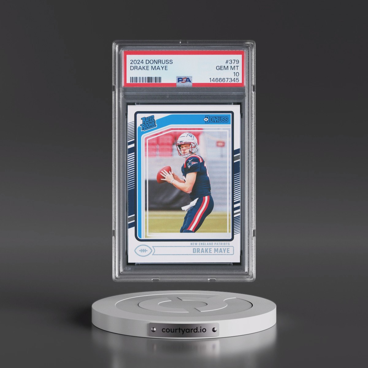 2024 Panini Donruss #379 Drake Maye (PSA 10 GEM MINT)