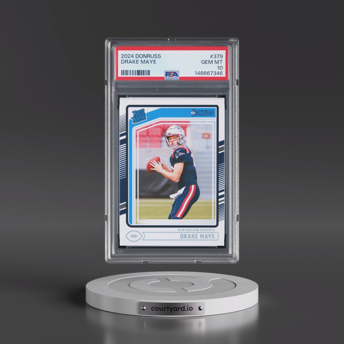2024 Panini Donruss #379 Drake Maye (PSA 10 GEM MINT)