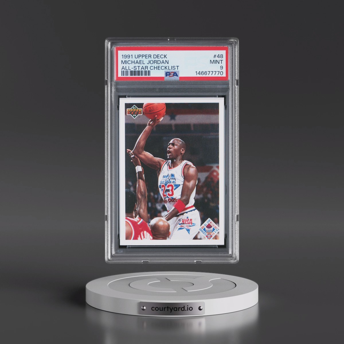 1991 Upper Deck #48 Michael Jordan - All-Star Checklist (PSA 9 MINT)