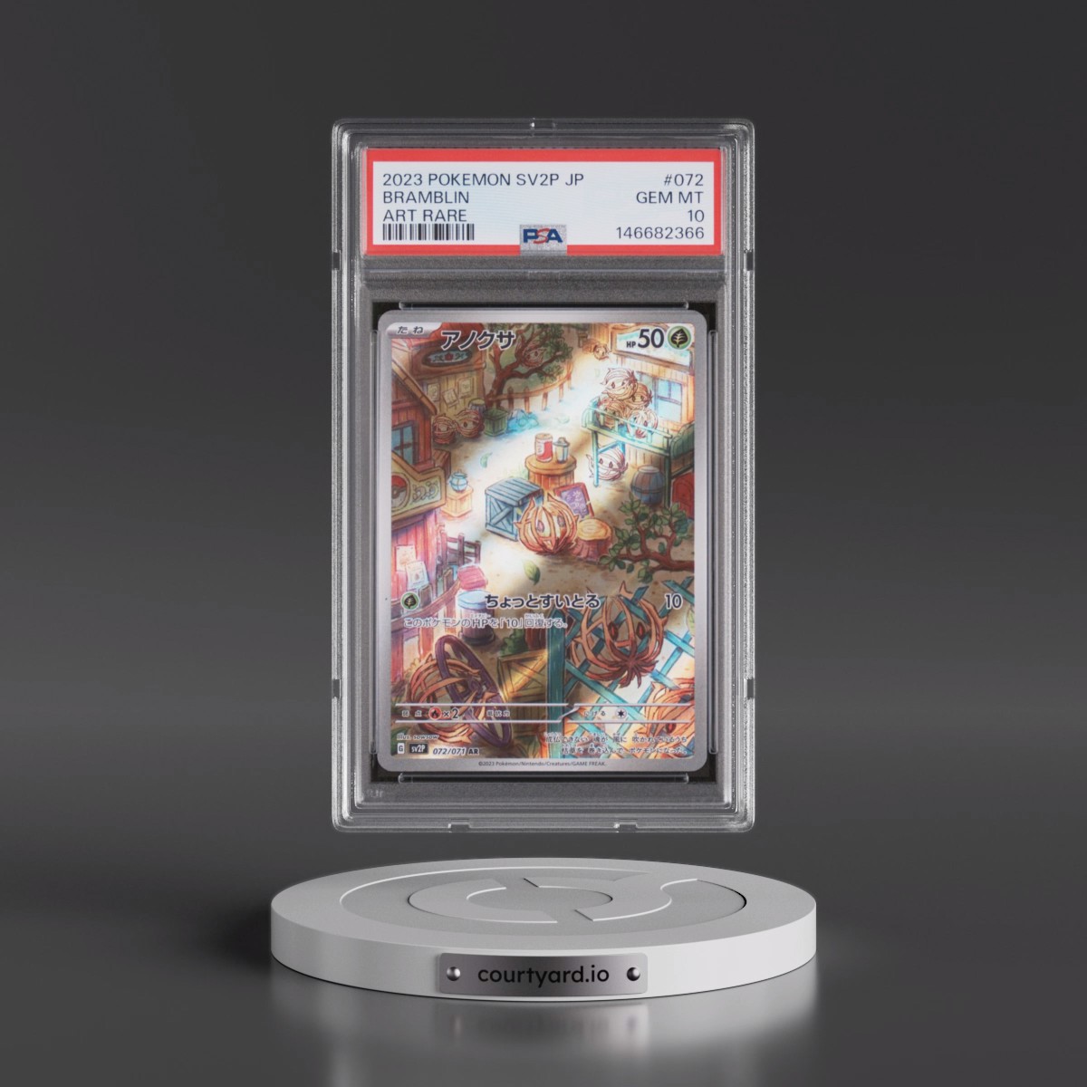 2023 Pokémon Sv2p-Snow Hazard #072 Bramblin - Art Rare (PSA 10 GEM MINT)