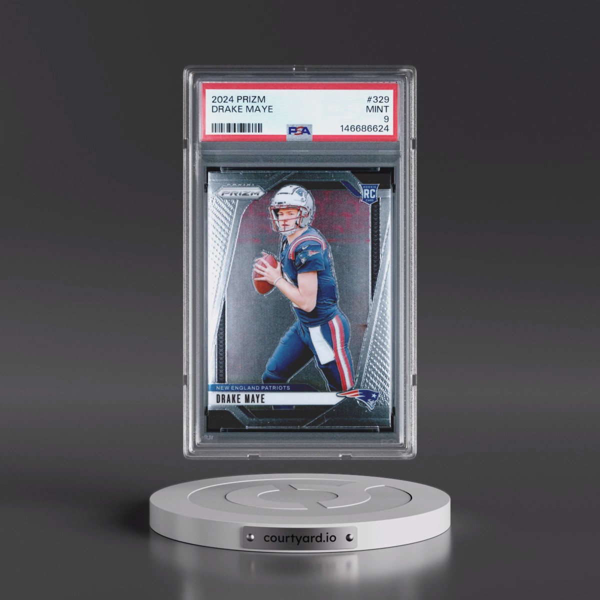 2024 Panini Prizm #329 Drake Maye (PSA 9 MINT)
