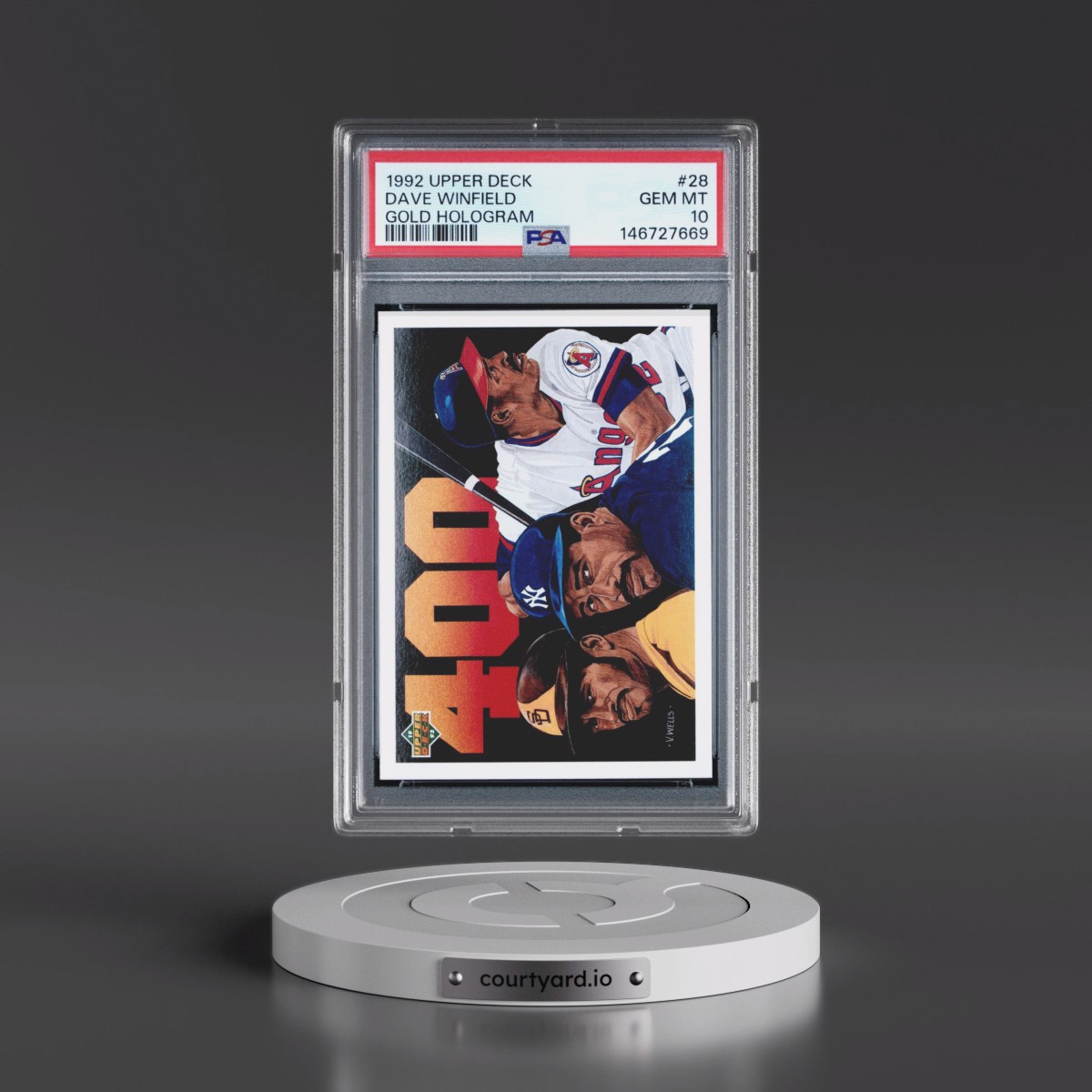 1992 Upper Deck #28 Dave Winfield - Gold Hologram (PSA 10 GEM MINT)