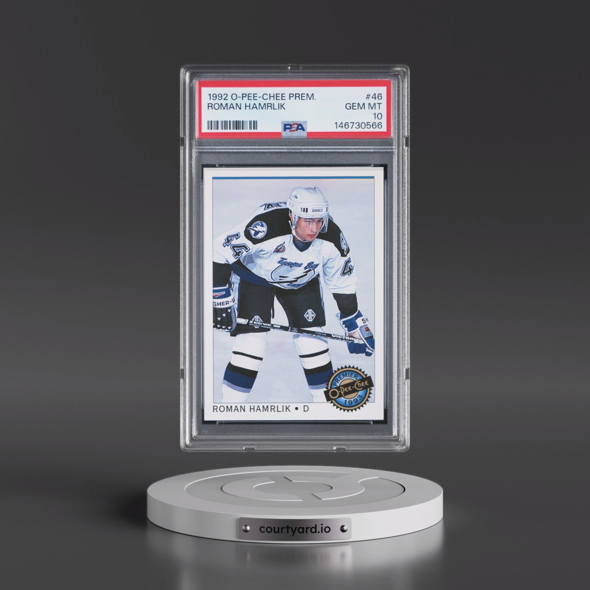 1992 O-Pee-Chee Premier Roman Hamrlik #46 PSA 10
