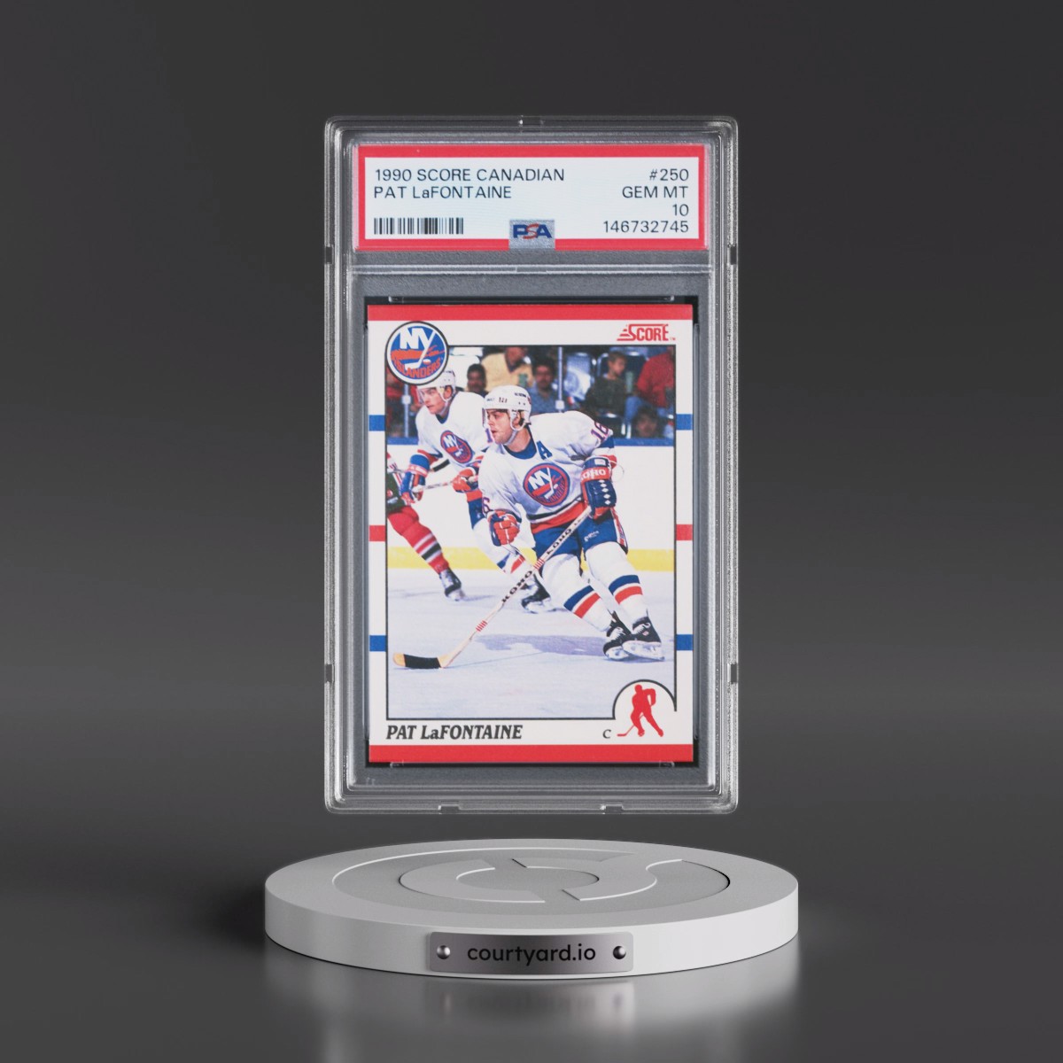 1990 Score Canadian #250 Pat LaFontaine (PSA 10 GEM MINT)