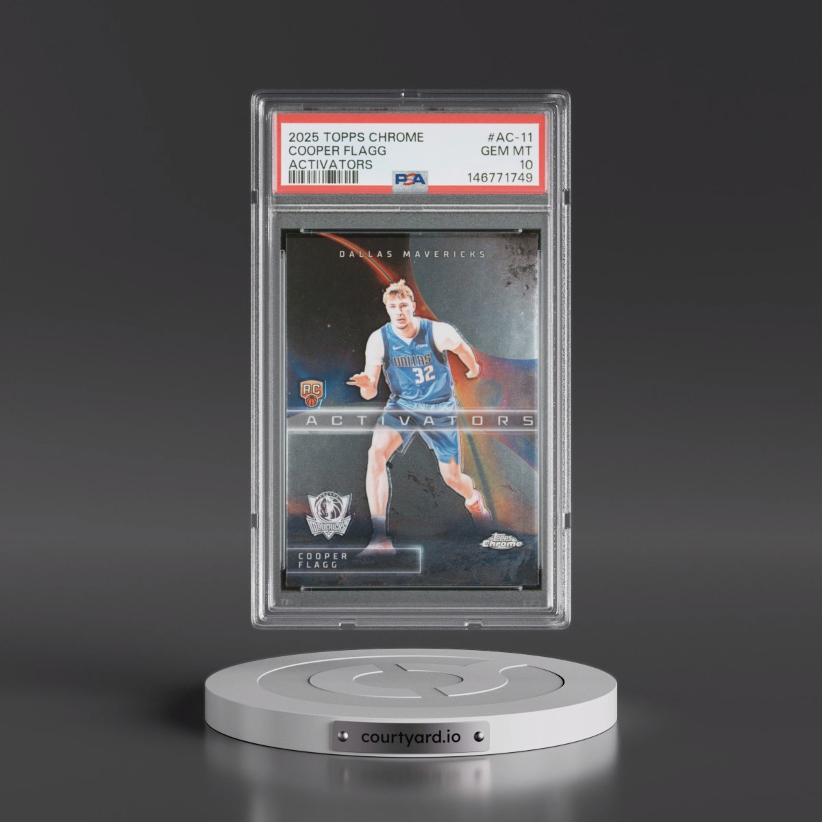 2025 Topps Chrome Activators #AC-11 Cooper Flagg (PSA 10 GEM MINT)