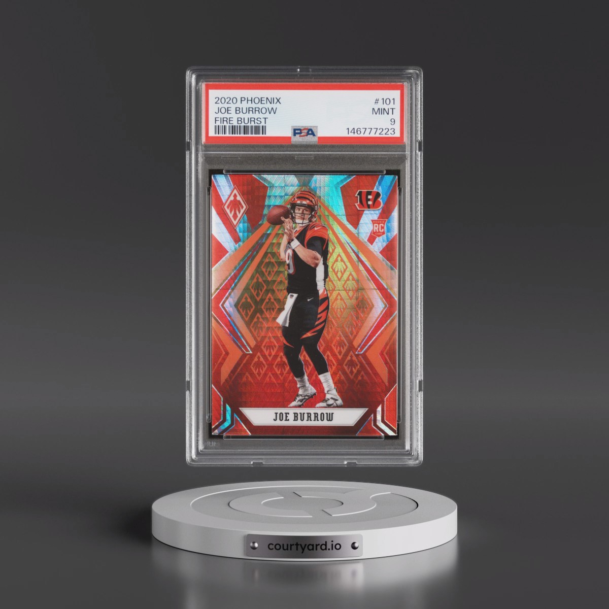 2020 Panini Phoenix #101 Joe Burrow - Fire Burst (PSA 9 MINT)