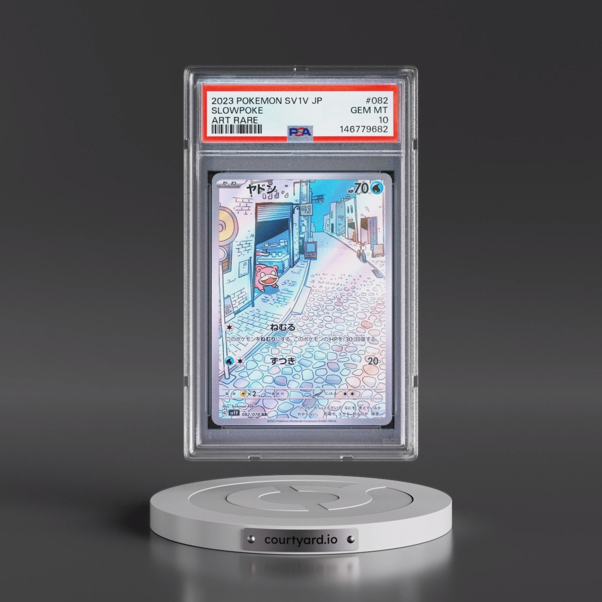 2023 Pokémon Sv1v-Violet EX #082 Slowpoke - Art Rare (PSA 10 GEM MINT)
