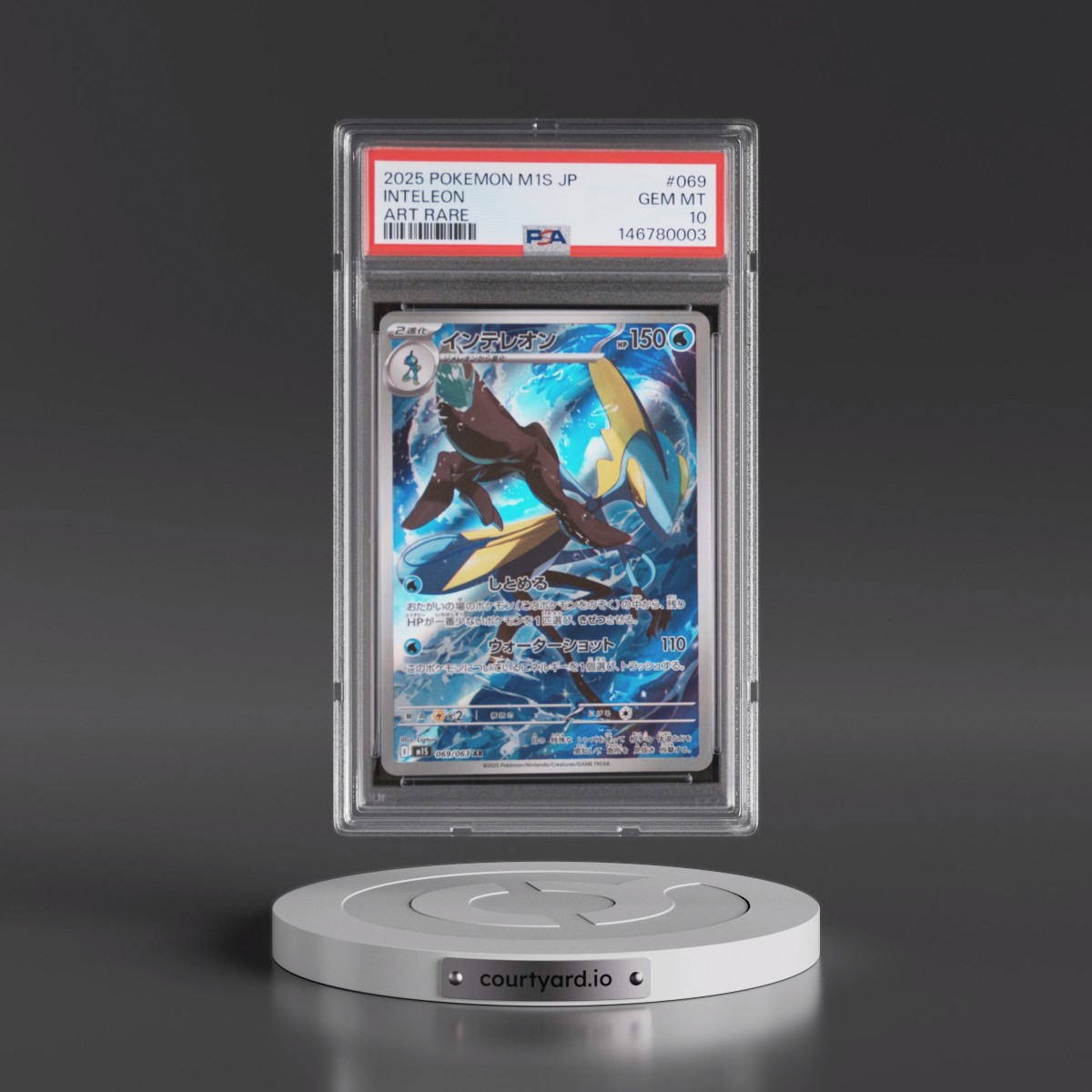 2025 Pokémon M1s-Mega Symphonia #069 Inteleon - Art Rare (PSA 10 GEM MINT)