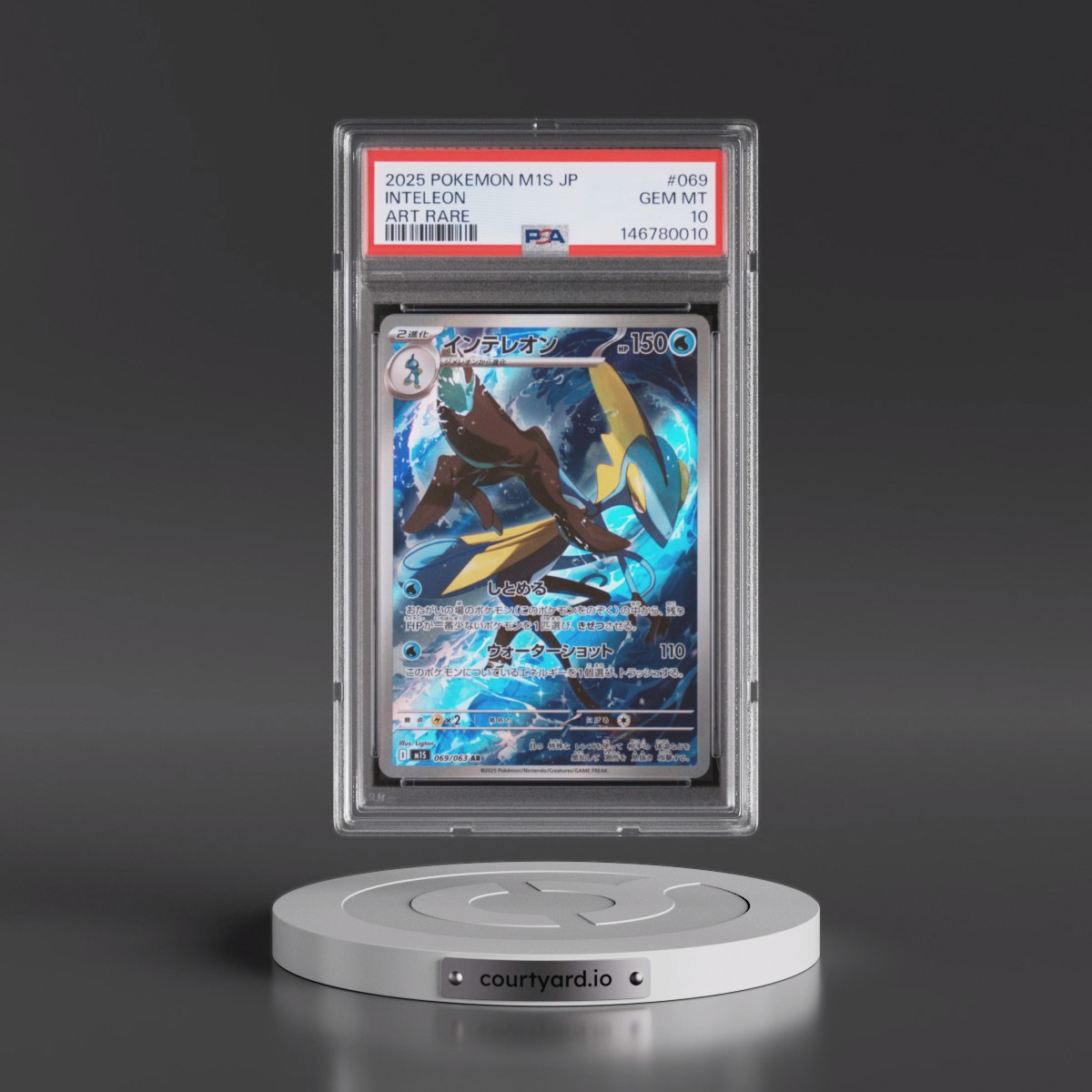2025 Pokémon M1s-Mega Symphonia #069 Inteleon - Art Rare (PSA 10 GEM MINT)