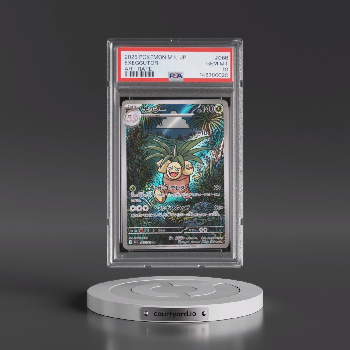 2025 Pokémon M1l-Mega Brave #066 Exeggutor - Art Rare (PSA 10 GEM MINT)