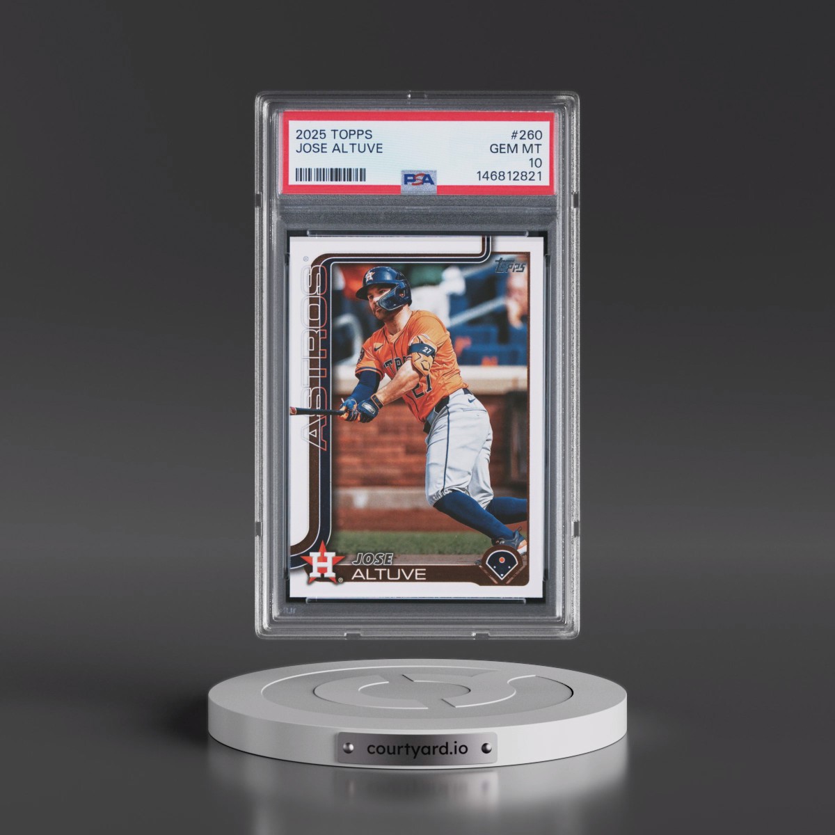 2025 Topps #260 Jose Altuve (PSA 10 GEM MINT)
