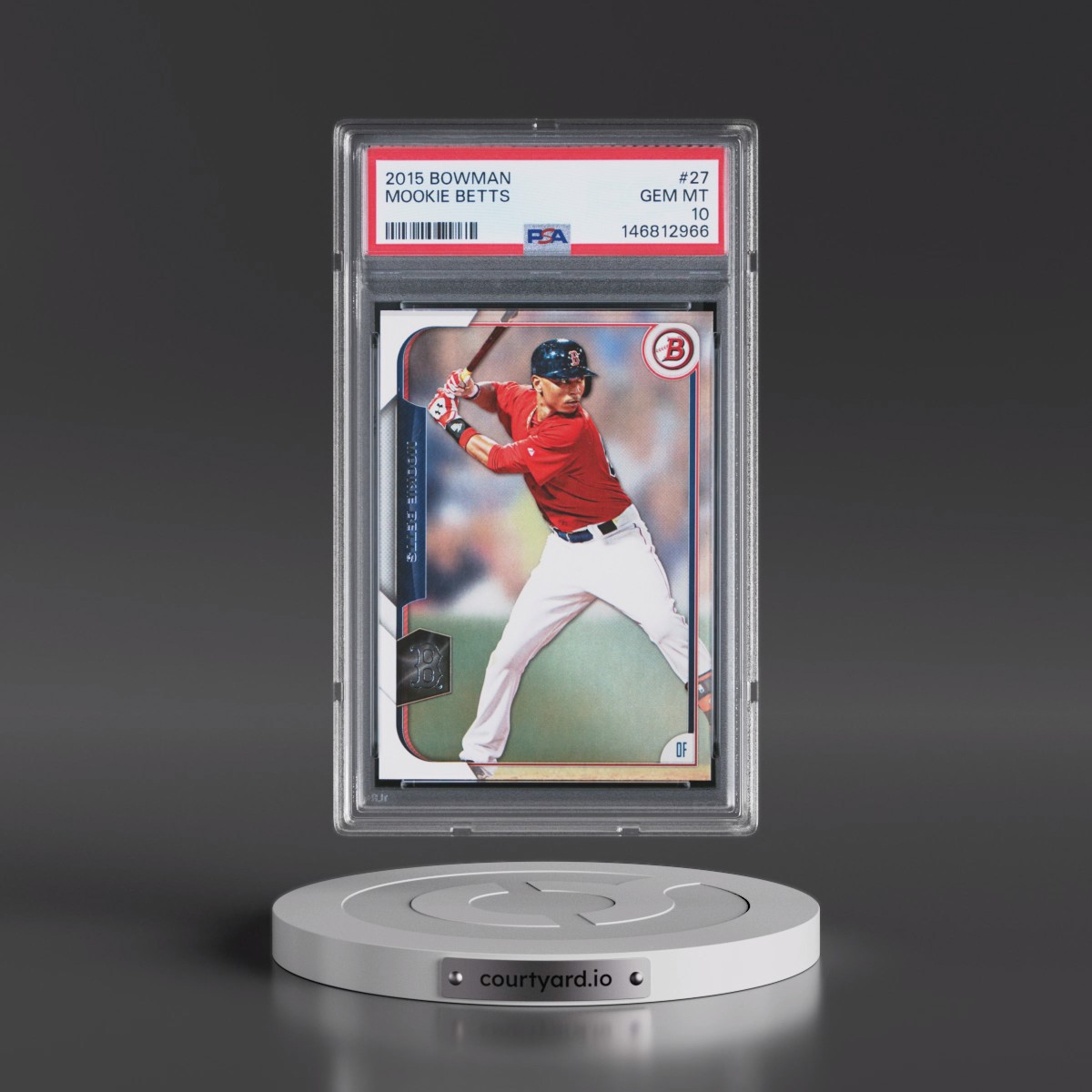 2015 Bowman #27 Mookie Betts (PSA 10 GEM MINT)