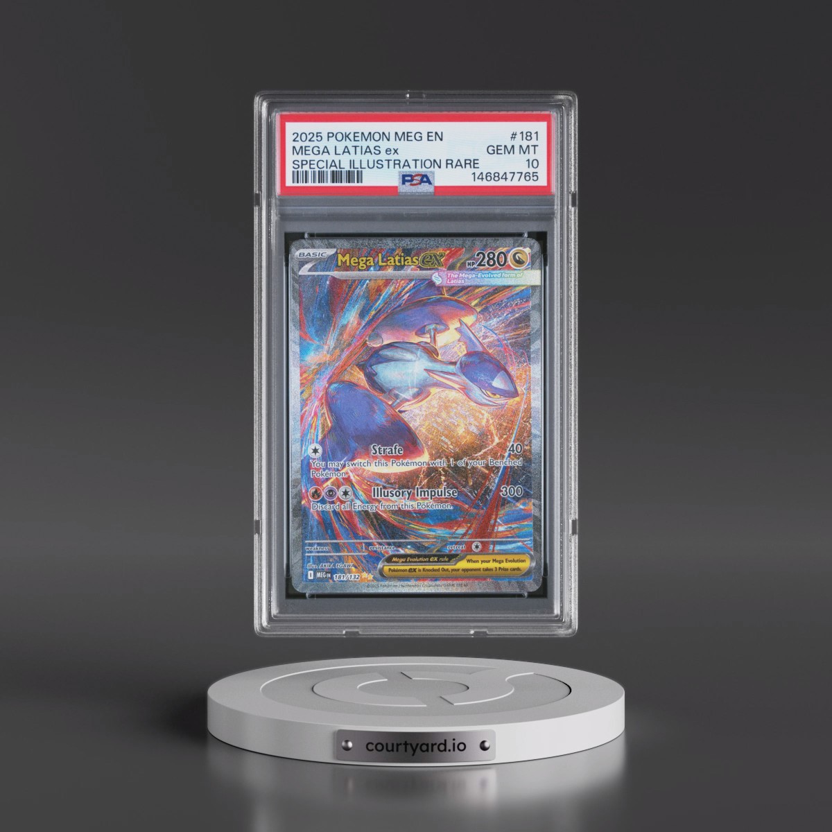 2025 Pokémon Meg EN-Mega Evolution #181 Mega Latias EX - Holo Special Illustration Rare (PSA 10 GEM MINT)