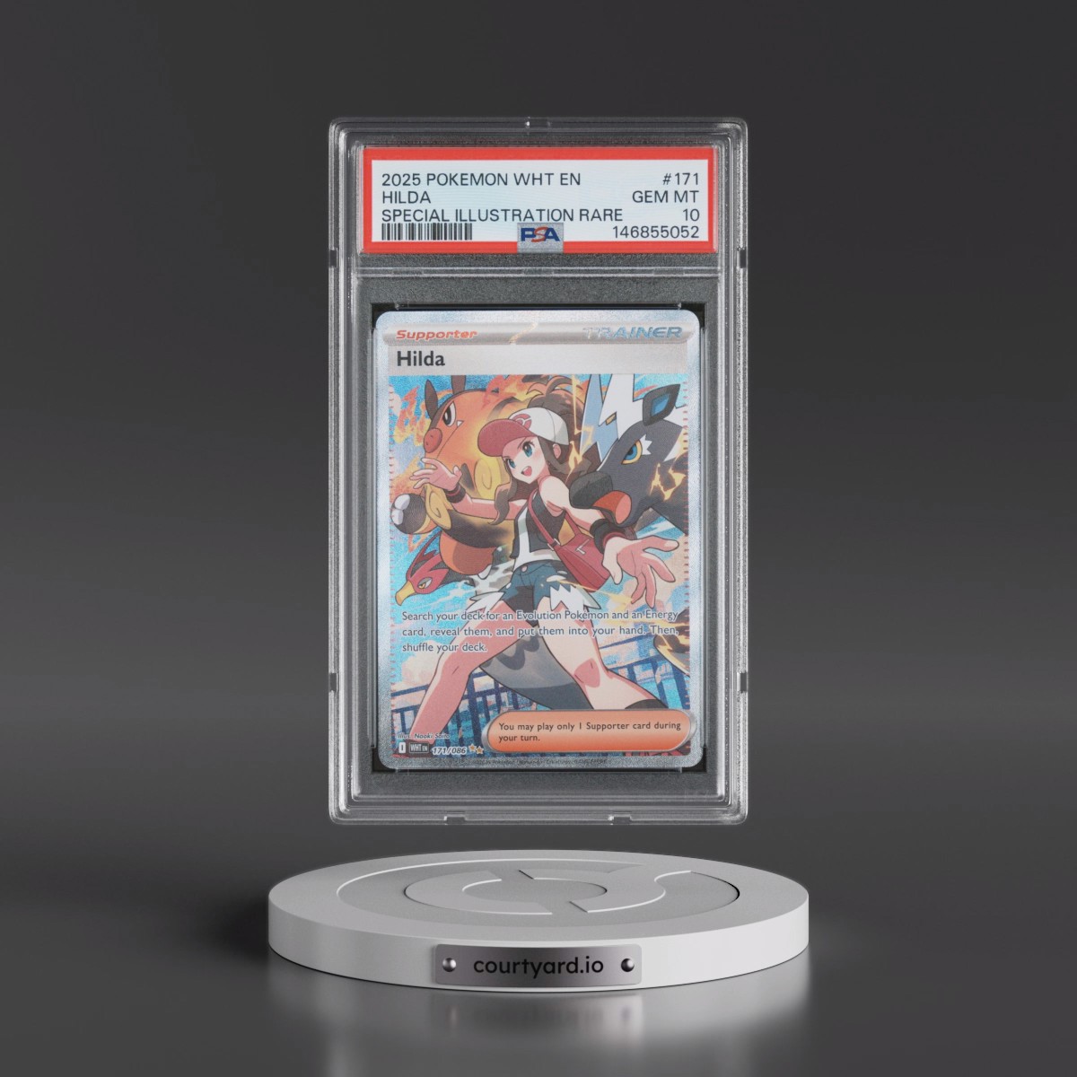 2025 Pokémon Wht EN-White Flare #171 Hilda - Special Illustration Rare (PSA 10 GEM MINT)
