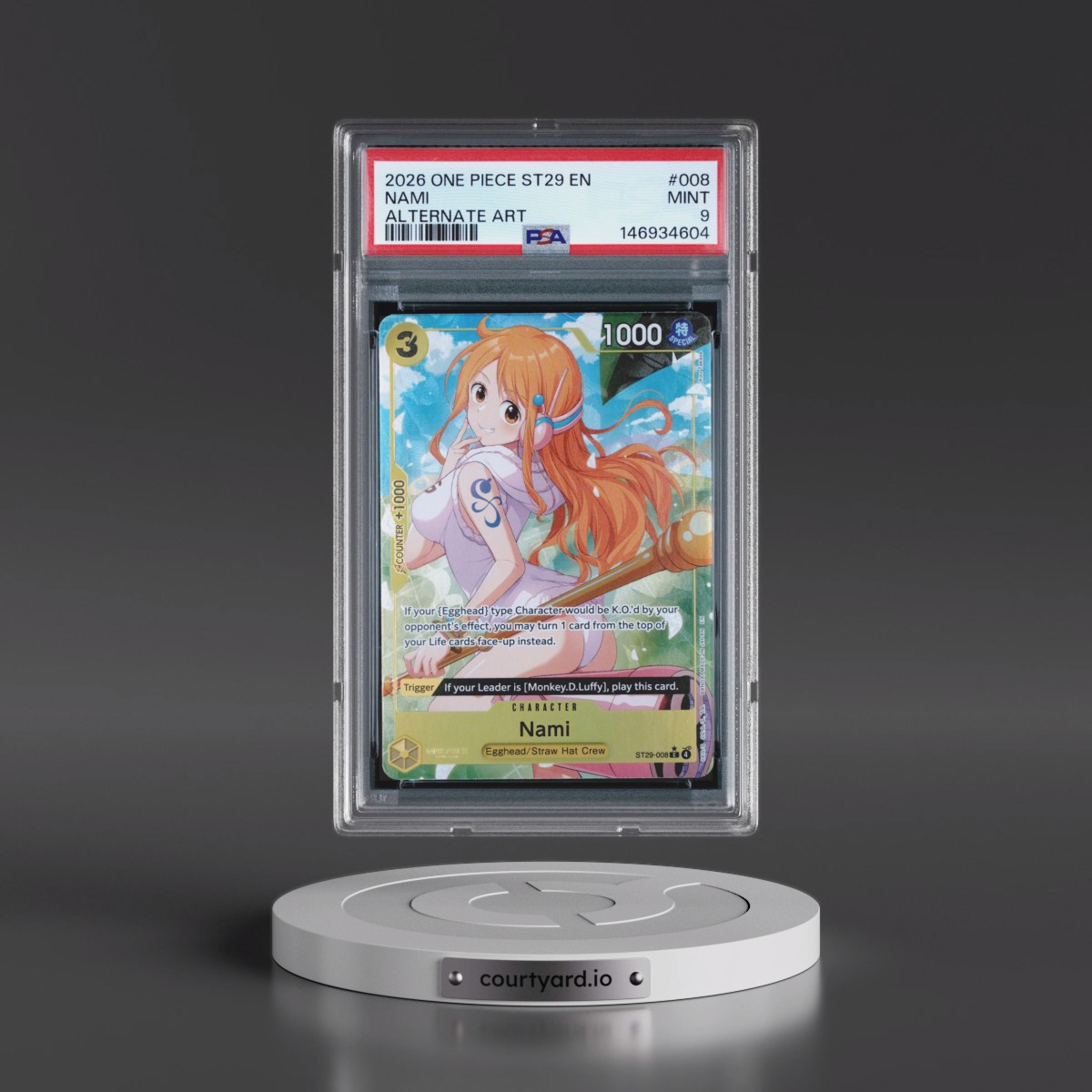 2026 One Piece Starter Deck ST29-Egghead #008 Nami - Alternate Art (PSA 9 MINT)