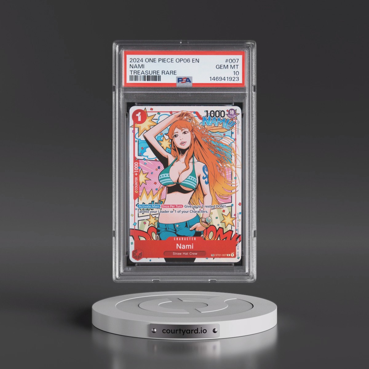 2024 One Piece OP06-Wings of the Captain #007 Nami - Treasure Rare (PSA 10 GEM MINT)