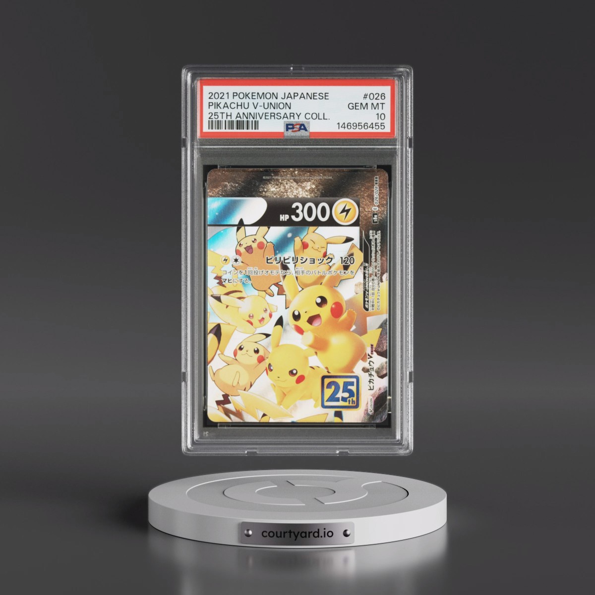 2021 Pokémon 25th Anniversary Collection #026 Pikachu V-Union (PSA 10 GEM MINT)