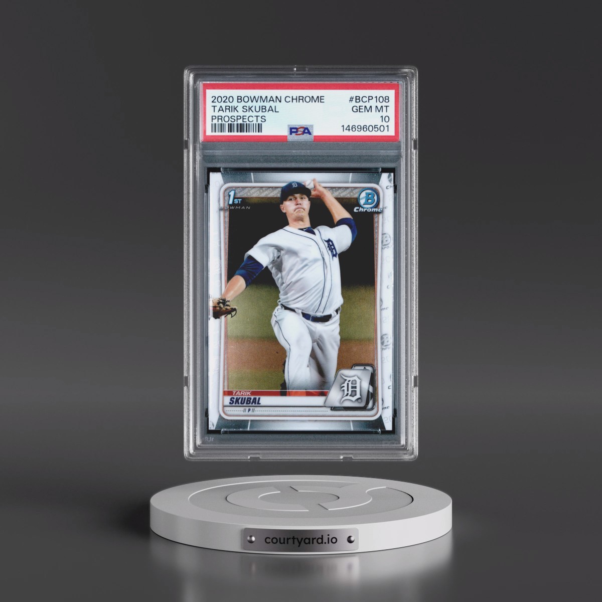 2020 Bowman Chrome Prospects #BCP108 Tarik Skubal (PSA 10 GEM MINT)