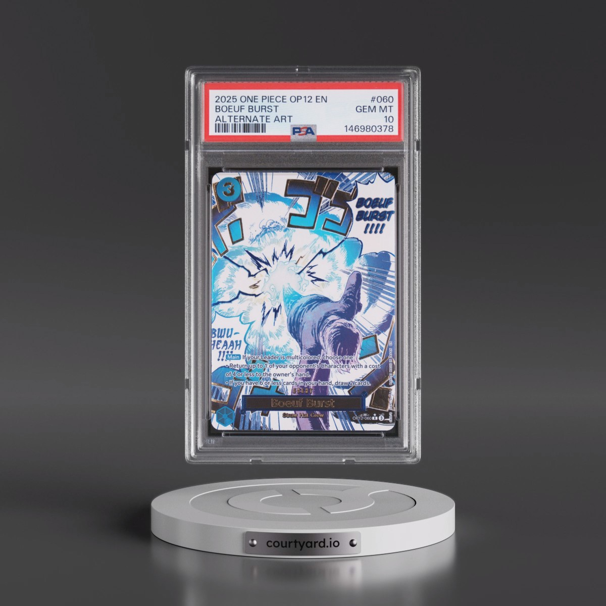 2025 One Piece OP12-Legacy of the Master #060 Boeuf Burst - Alternate Art (PSA 10 GEM MINT)