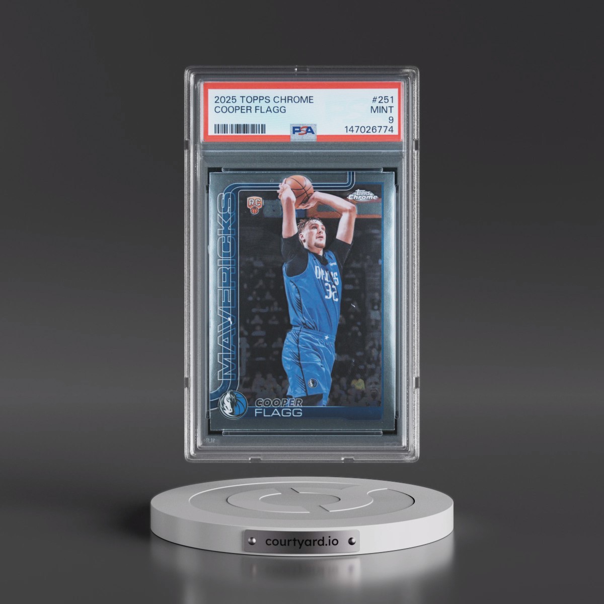 2025 Topps Chrome #251 Cooper Flagg (PSA 9 MINT)