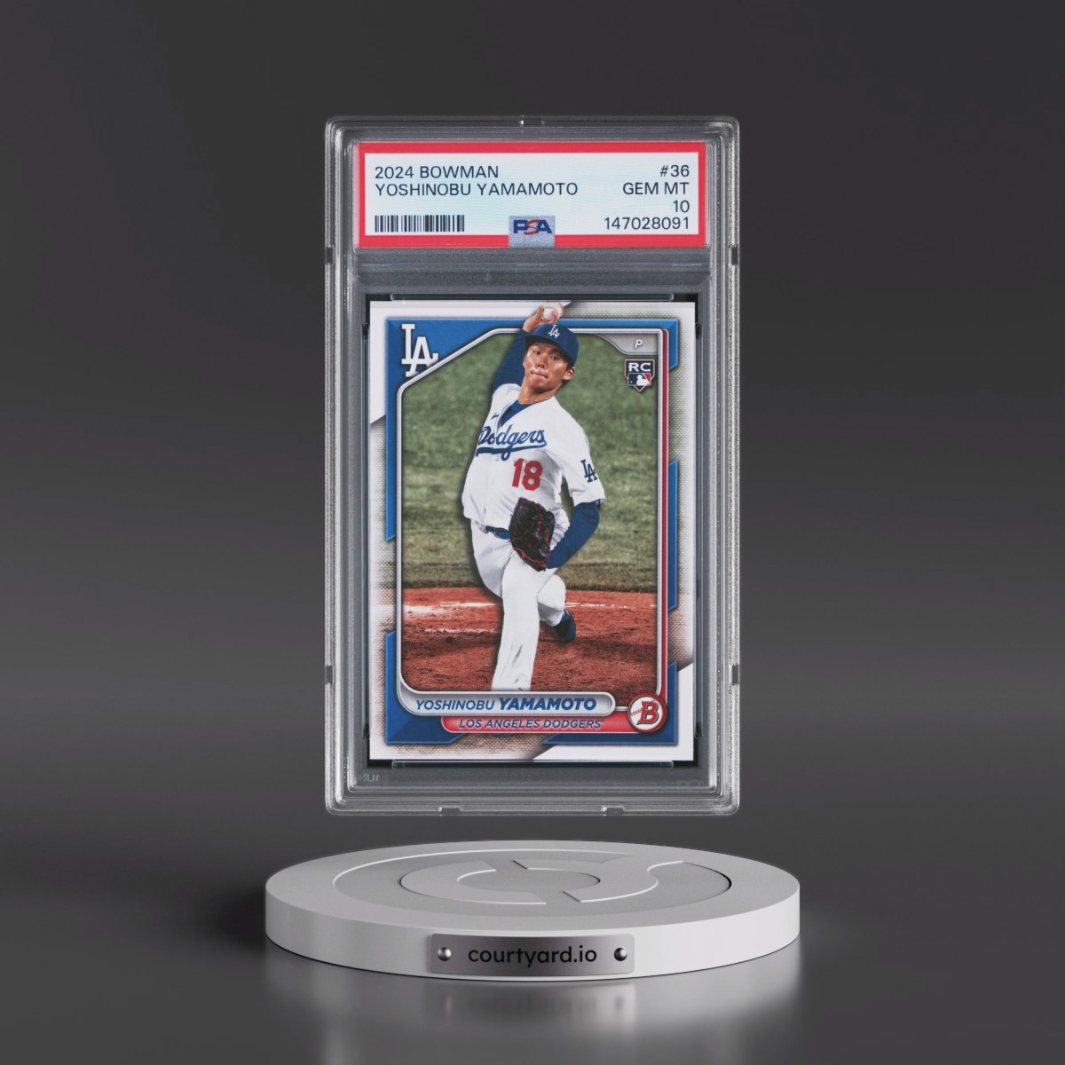 2024 Bowman #36 Yoshinobu Yamamoto (PSA 10 GEM MINT)