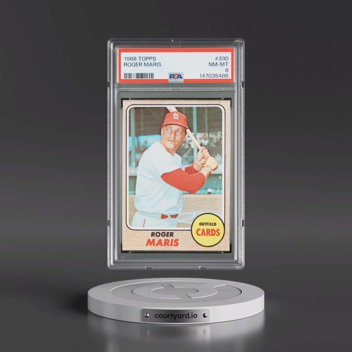 1968 Topps Roger Maris #330 PSA 8