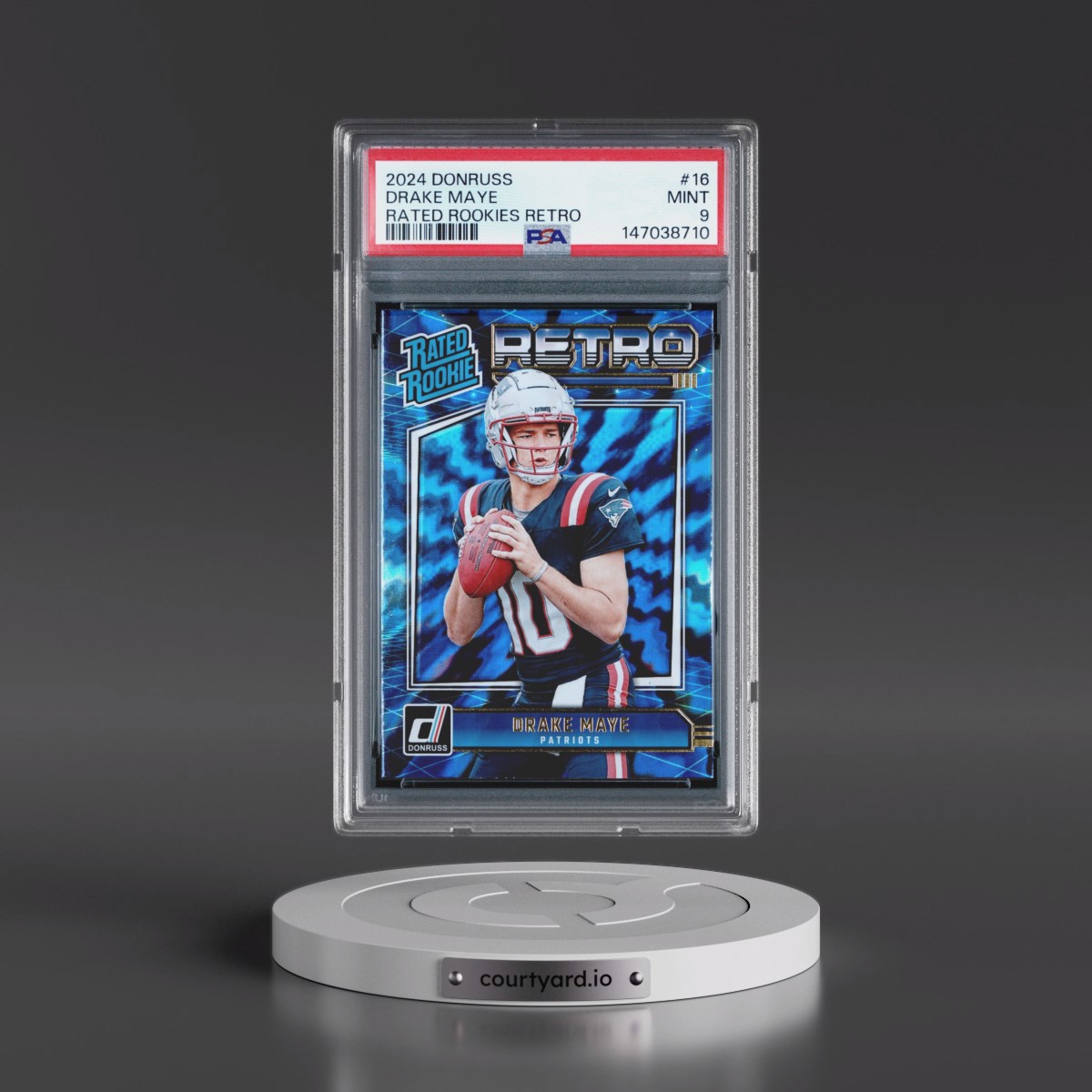 2024 Panini Donruss Rated Rookies Retro #16 Drake Maye (PSA 9 MINT)