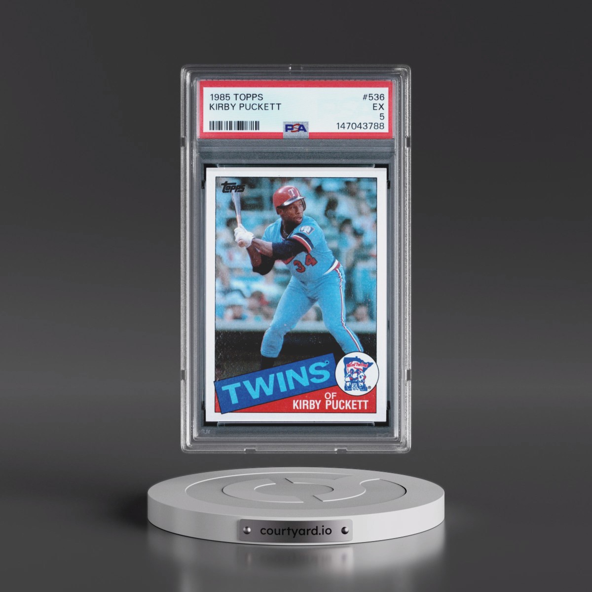 1985 Topps #536 Kirby Puckett (PSA 5 EX)