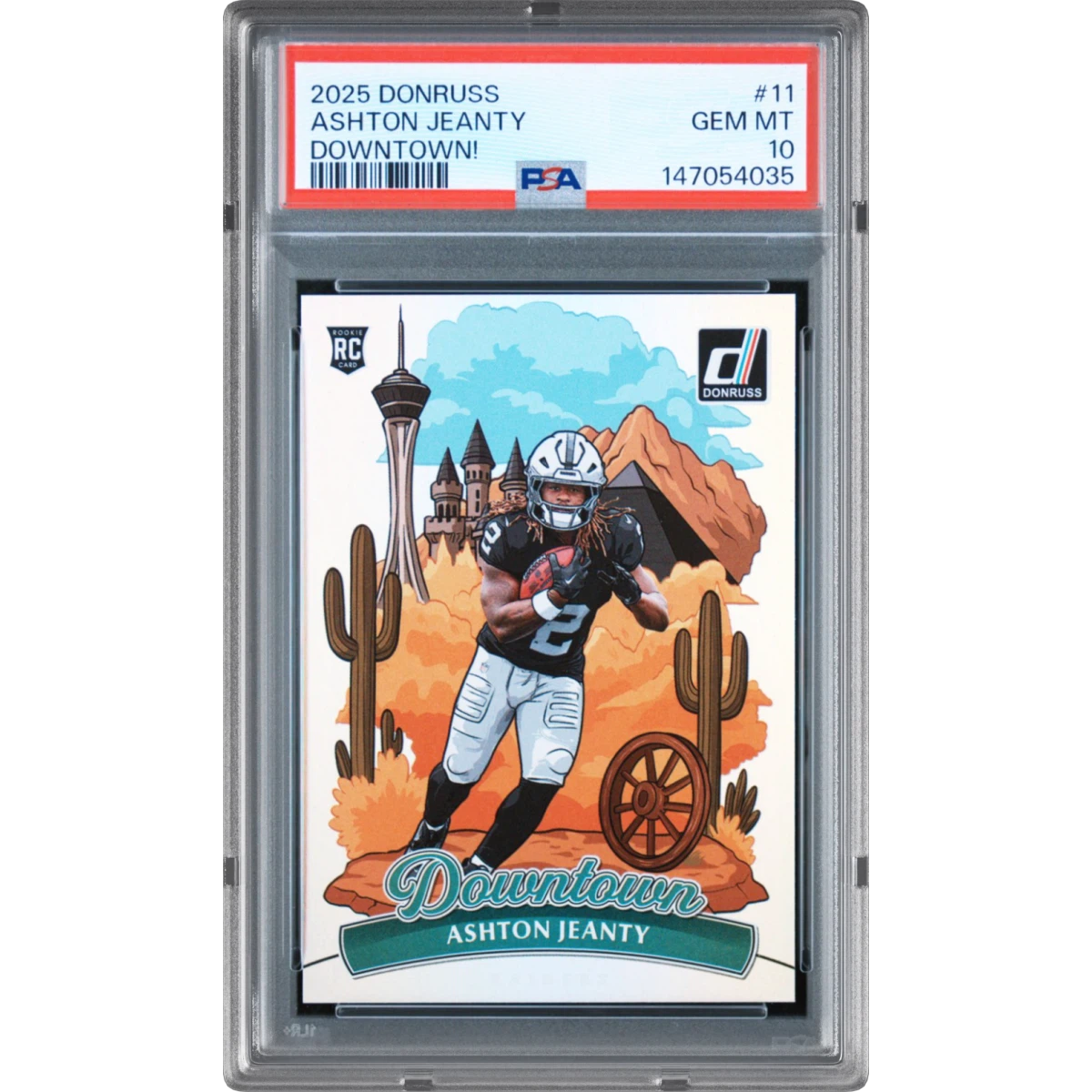 2025 Panini Donruss Downtown #11 Ashton Jeanty (PSA 10 GEM MINT)