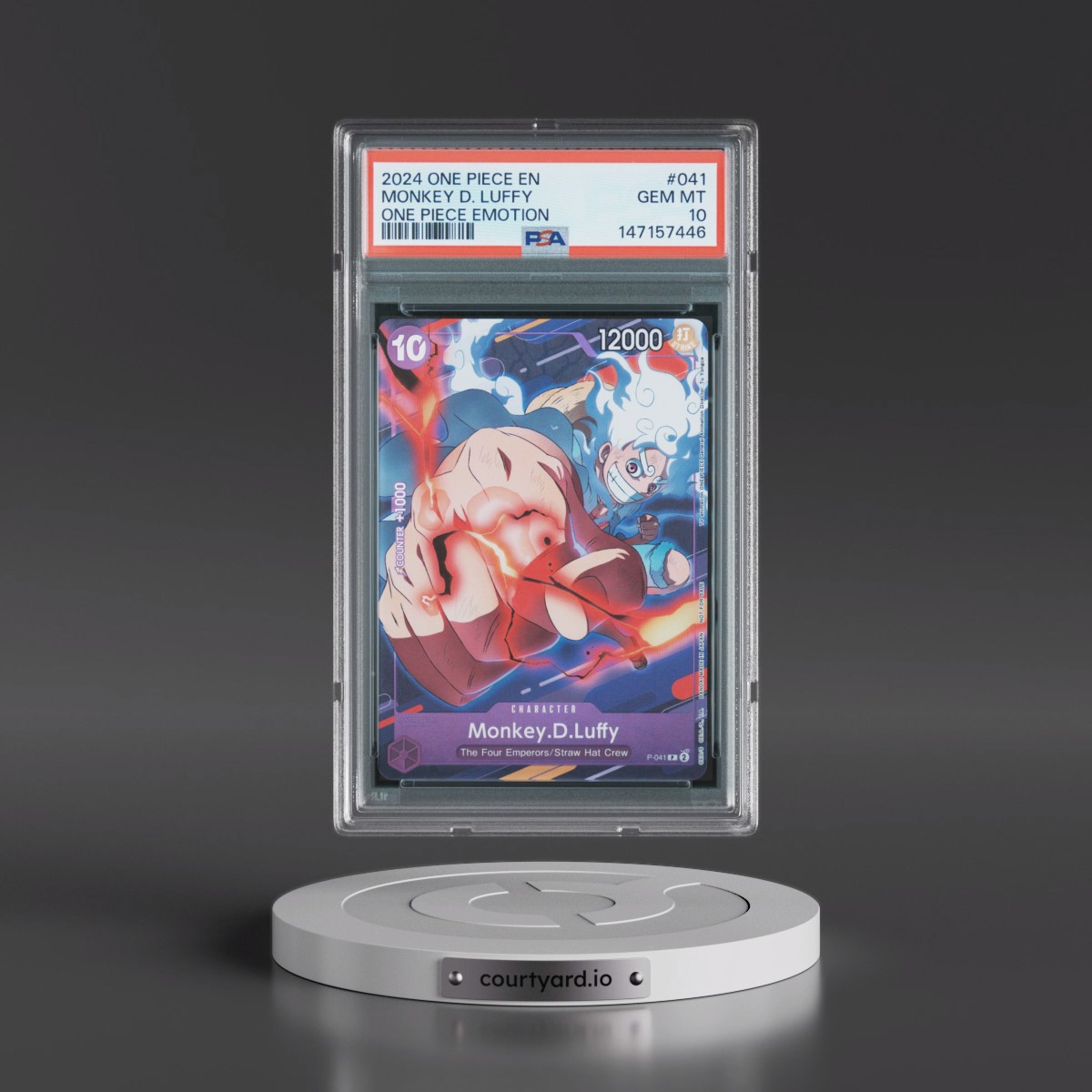 2024 One Piece Promos #041 Monkey D. Luffy - One Piece Emotion (PSA 10 GEM MINT)