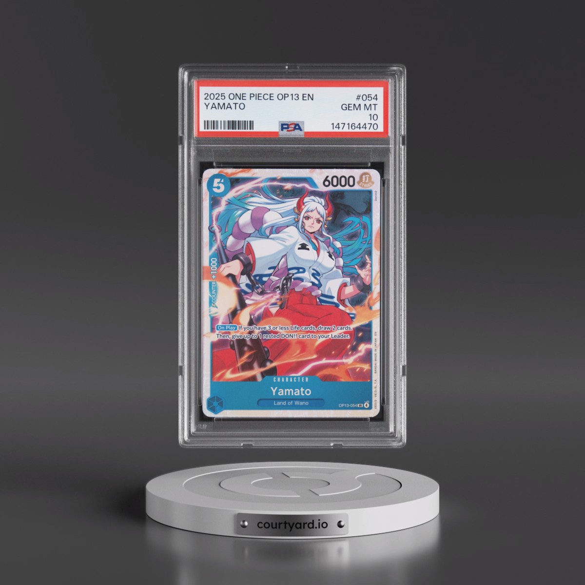 2025 One Piece OP13-Carrying on His Will #054 Yamato (PSA 10 GEM MINT)